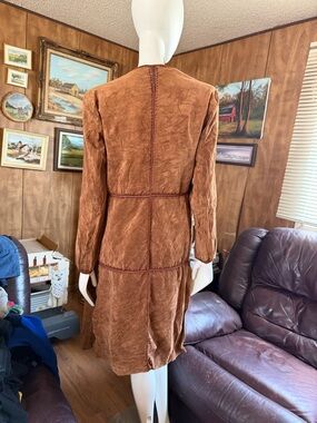 Leather Patchwork Jacket Coat